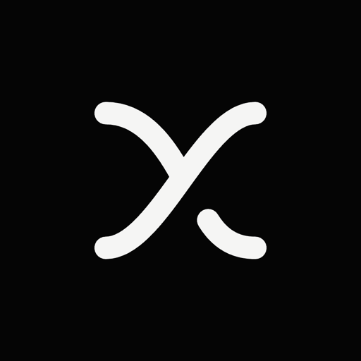 crosscode logo, a white x mark on black